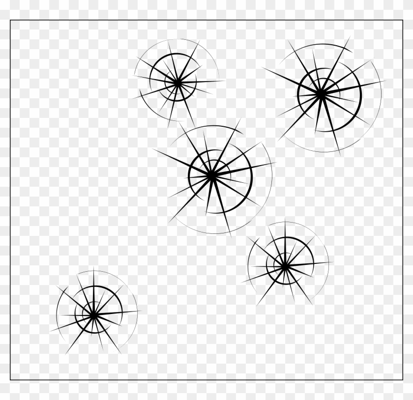 Clipart - Bullet Holes - Bullet Hole - Png Download #855712