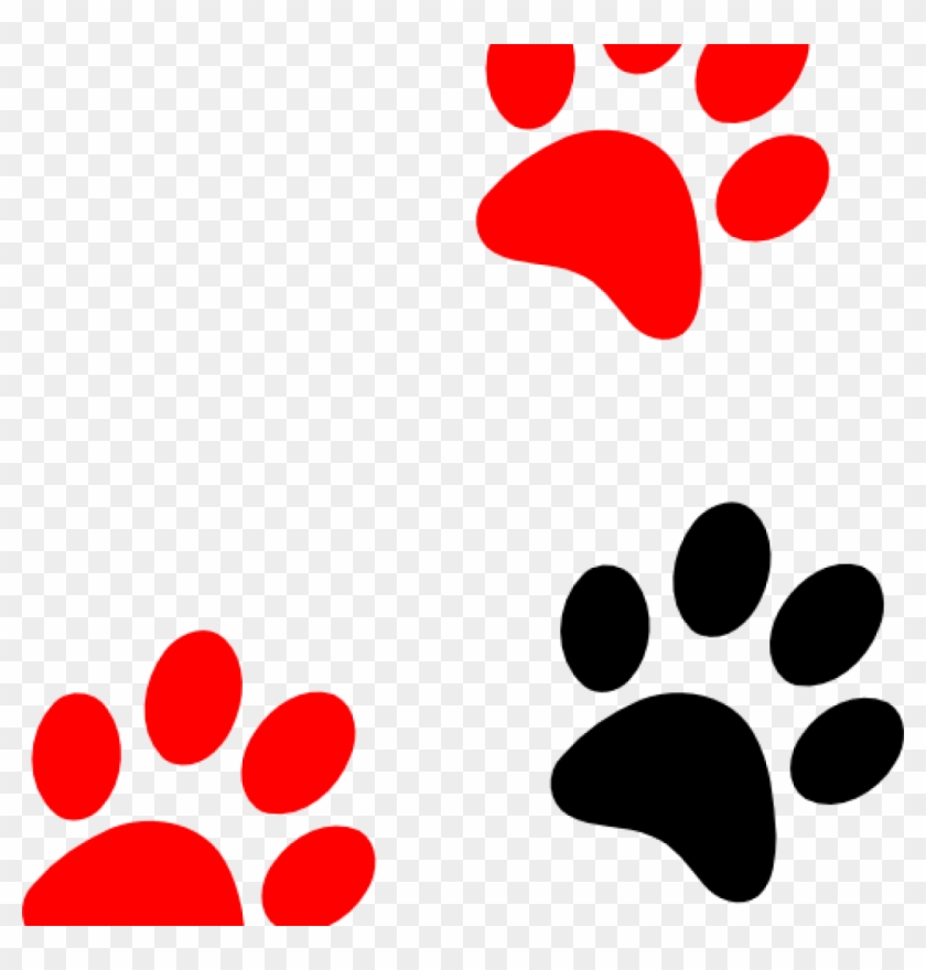 Paw Print Clip Art Camping Clipart - Grille Tricot Patte De Chat - Png Download #855797