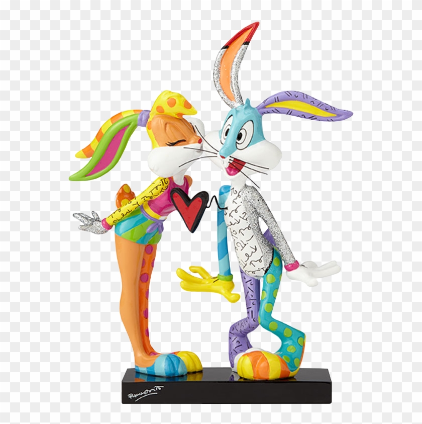 Kissing Lola & Bugs Bunny 7” Statue By Romero Britto - Lola Bunny Funko Pop Clipart