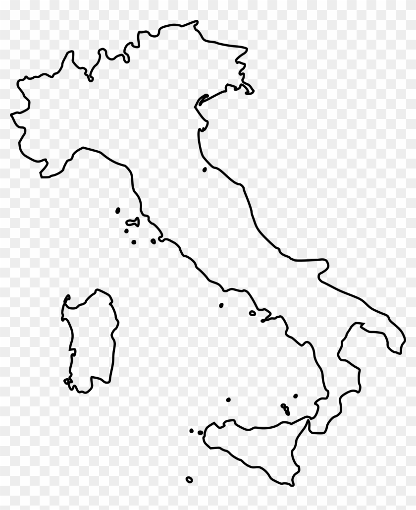 Map Italy Png - Vector Map Of Italy Png Clipart #856337