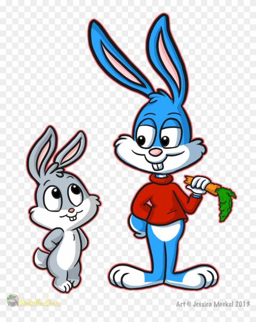 Dessiekisses 51 5 Baby Bugs And Buster Bunny By Meckelfoxstudio - Tiny Tunes Bugs Bunny Clipart
