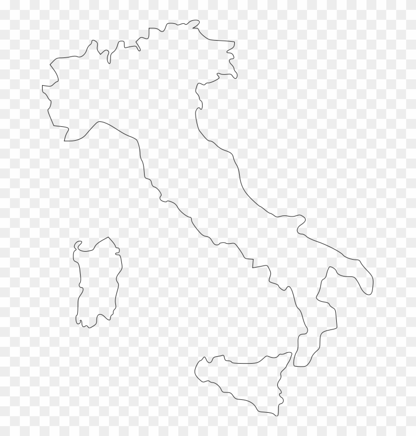 Clip Art Of Italy - Line Art - Png Download #856886