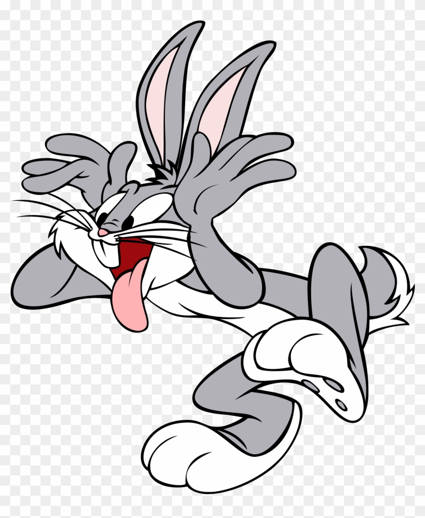 Bugs Makes A Silly Face, Even Though He's Not Wearing - Bugs Bunny Clipart