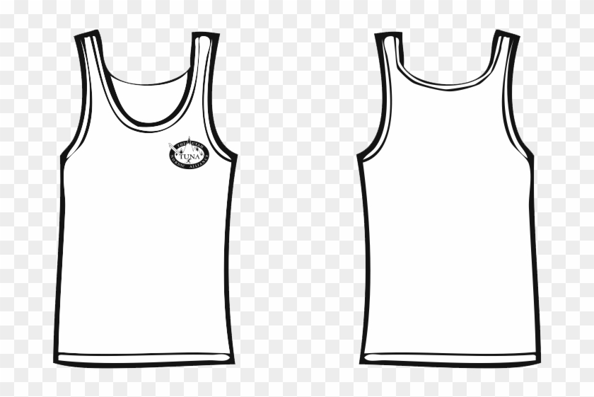 Tuna White Tank Top - Transparent White Tank Top Clipart