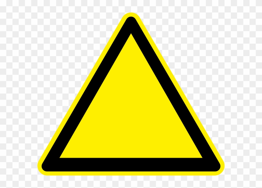 Png Image Information - Yellow Triangle Road Sign Png Clipart #856982