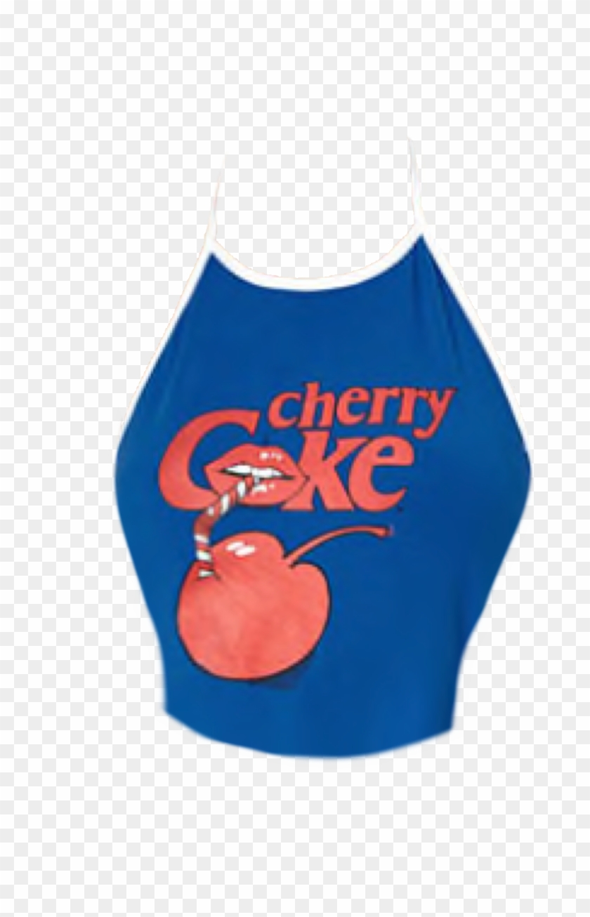 Blue Polyvore Moodboard Filler Cherry Coke Red Tank - Active Tank Clipart