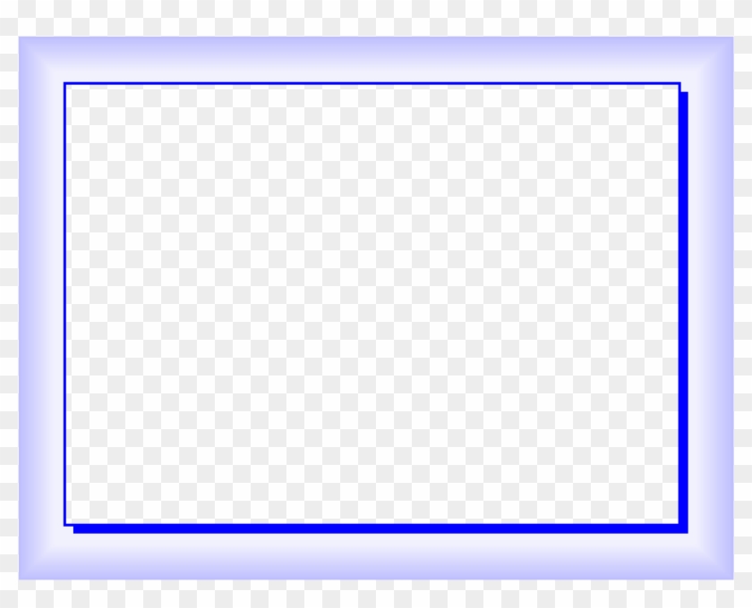 Blue Border Frame Png Photos - Symmetry Clipart