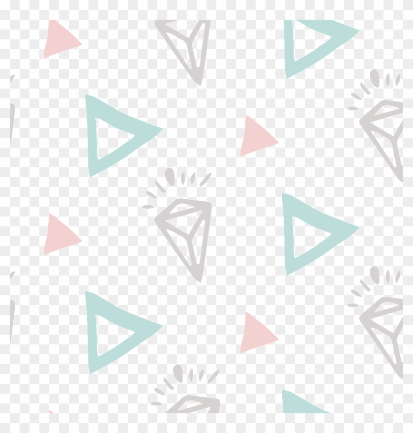 Triangle Outline Geometry Transparent Fill Image - 小 清新 幾何 Clipart #857397