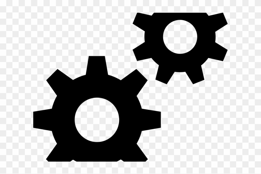 Clockworks Clipart Gear Icon - Settings Icon Black Png Transparent Png #857554