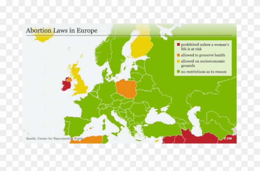 Abortion Laws In Europe- Italy Case - Europe Map Black Clipart #857760