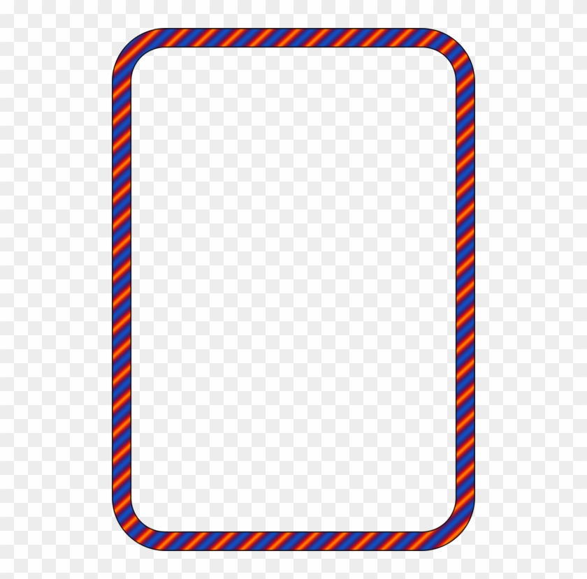 Standard Paper Size Picture Frames Desktop Computers - Orange And Blue Border Clipart