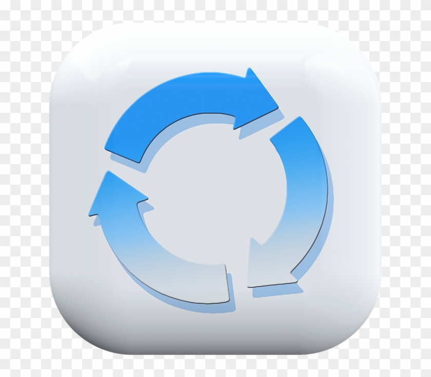 Button, Arrows, Circle, Circuit, Recycling, Symbol - Arrow Clipart #857824