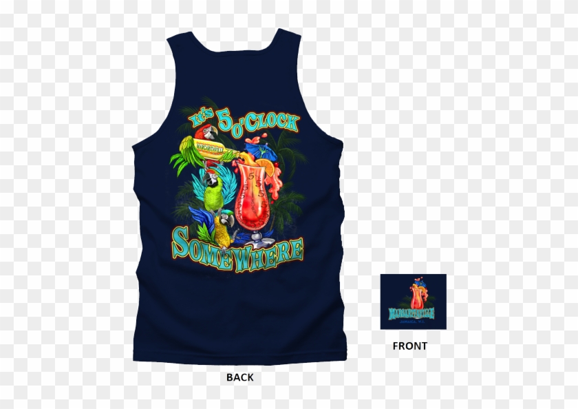 5 O'clock Animated Tank Top Clipart #857886