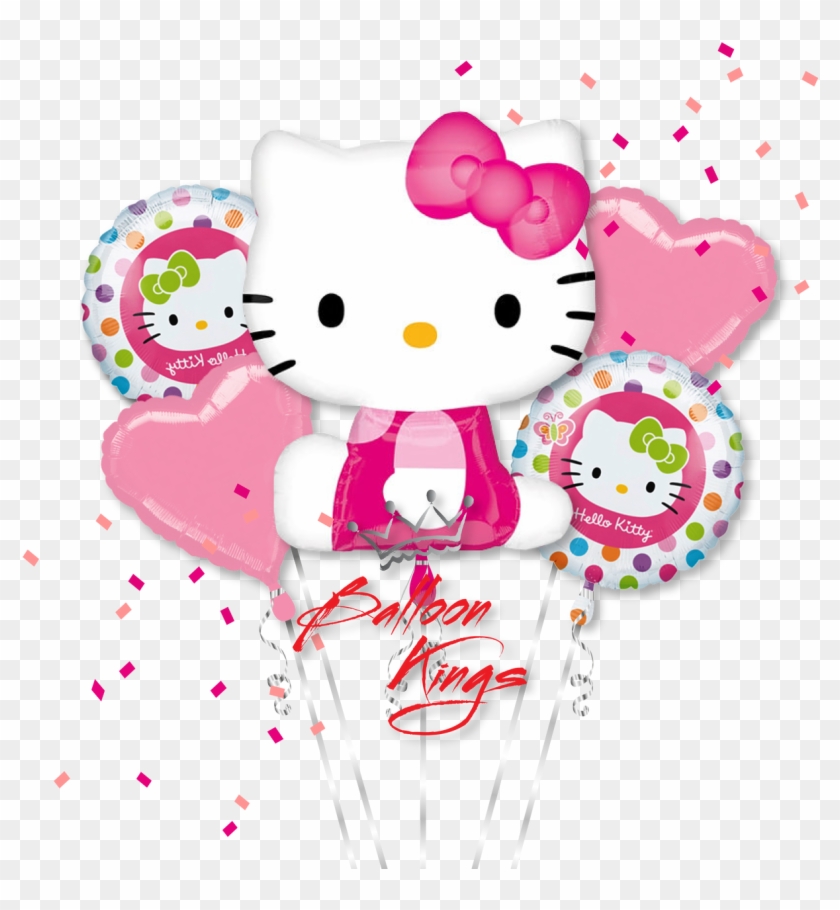 Hello Kitty Pink Bouquet - 1st Birthday Balloon Hello Kitty Clipart