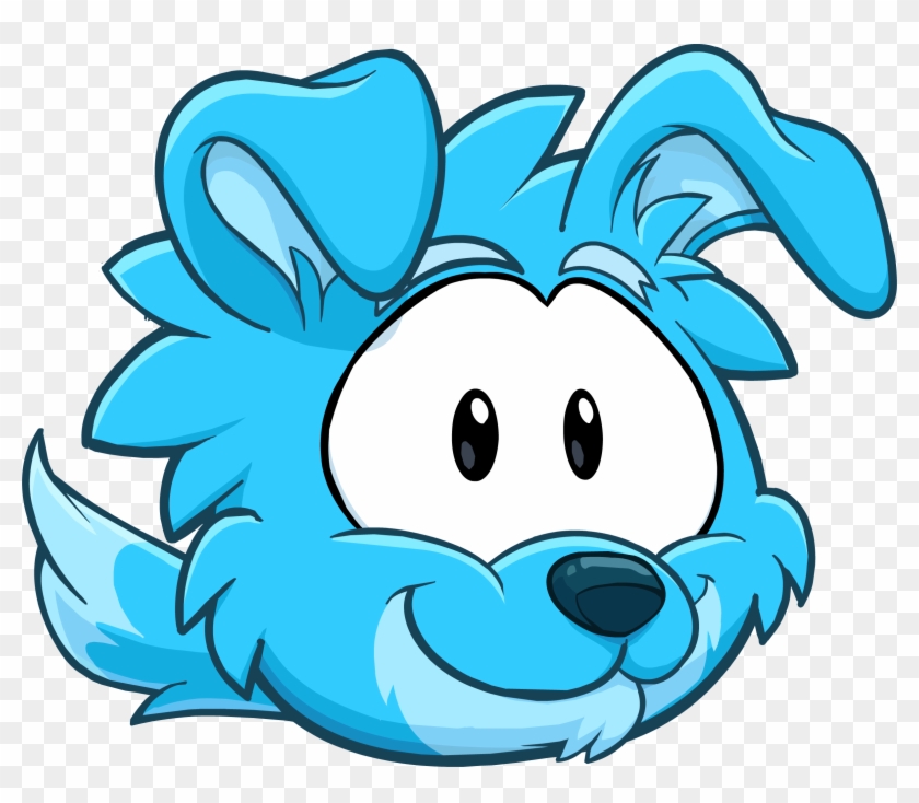 Club Penguin Drilling Coloring Page Blue Border Collie - Club Penguin Dog Puffle Clipart