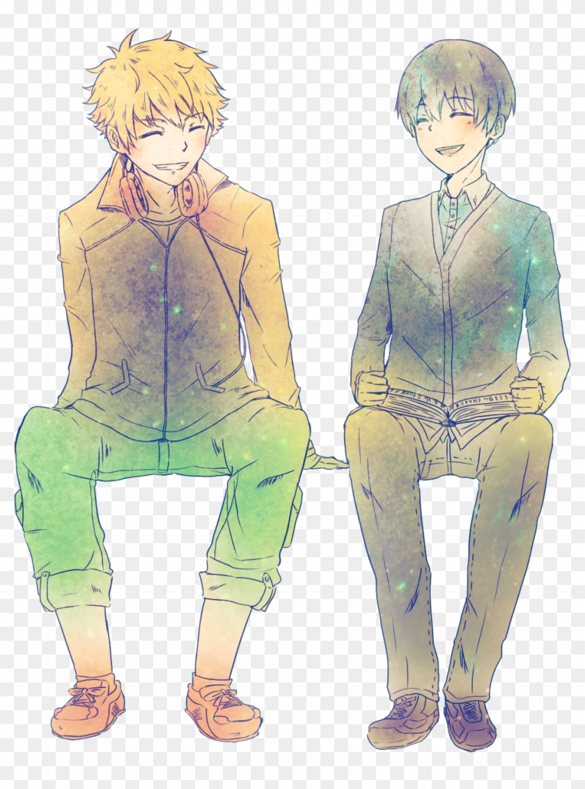 Hide And Kaneki Looking Adorable Together - Kaneki And Hide Ship Clipart