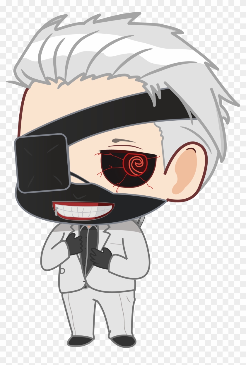 Tokyoghoul - Kaneki Black Reaper Chibi Clipart