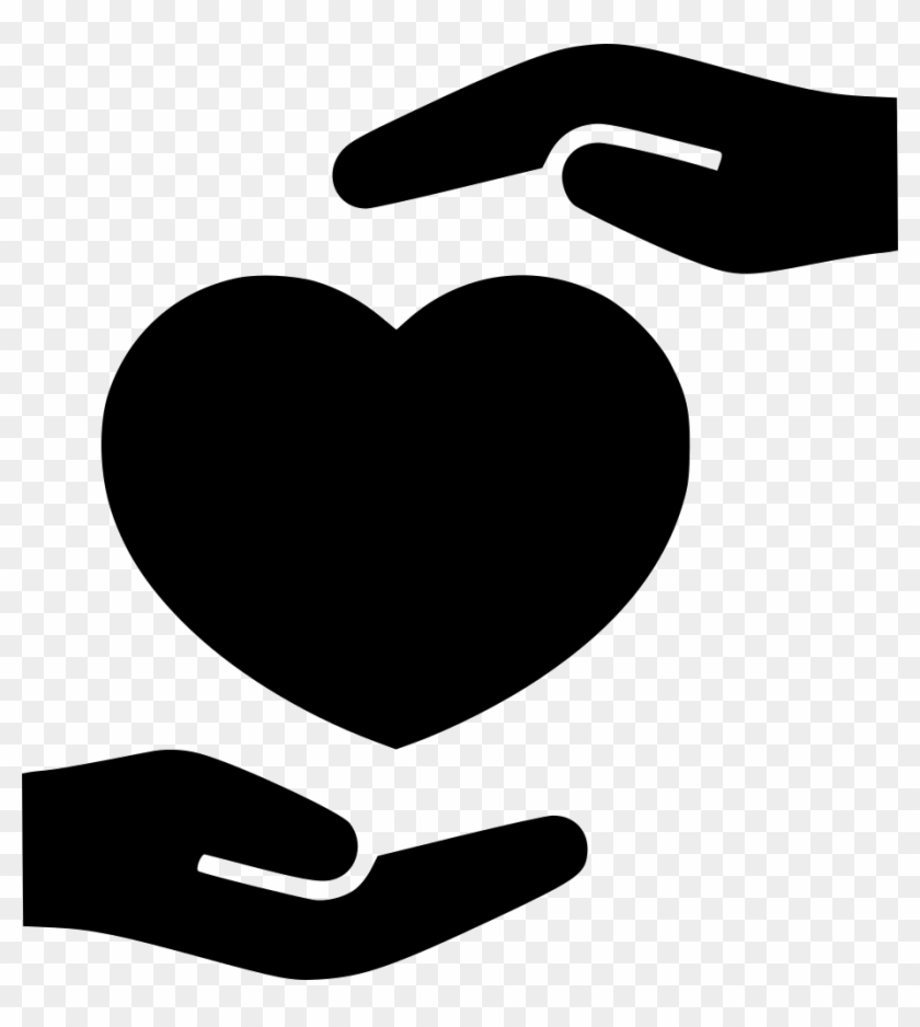 Health Care Medicine Heart Hand Hospital Svg Png Icon - Hand Heart Icon Png Clipart #858729