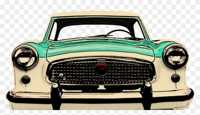 Car Vintage - Vintage Car Back Png Clipart #858788