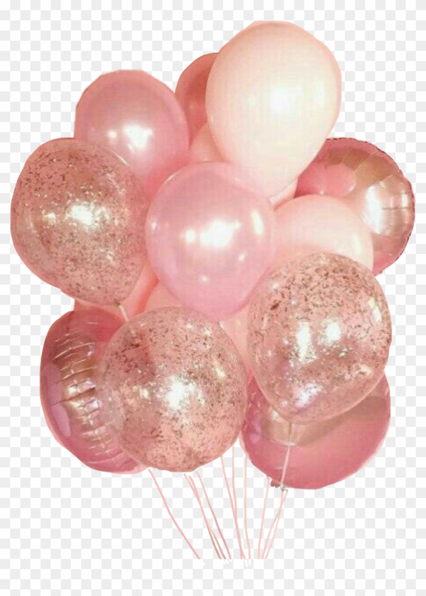 Pink Sticker - Blue Balloons Glitter Clipart #858846