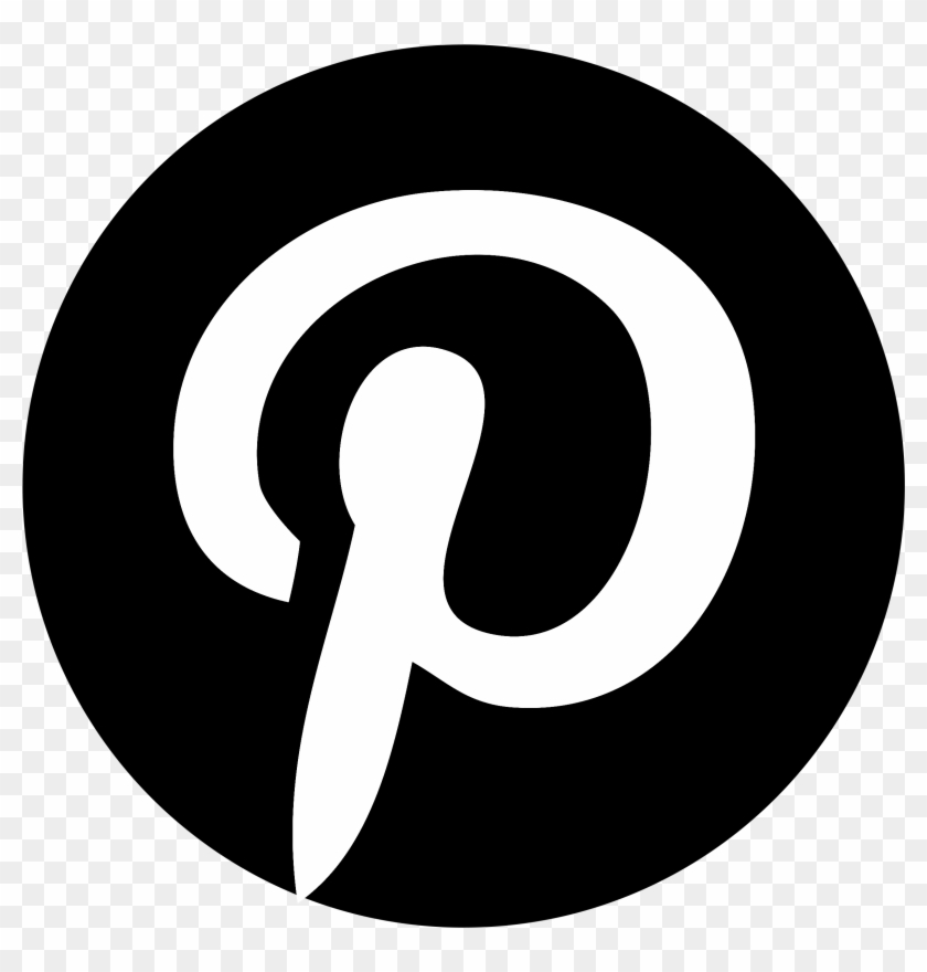 Pinterest Logo Png Transparent Svg Vector Freebie Supply - Logo Pinterest Preto Png Clipart #858978