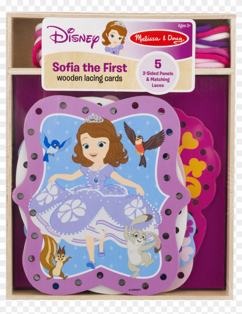 Melissa & Doug Disney Wooden Lacing Cards Sofia The - Disney Clipart #859047