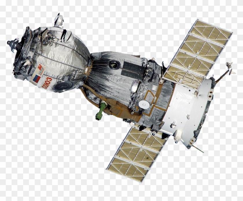 Satellite, Soyuz, Spaceship, Space Station, Aviation - Satellitt Png Clipart