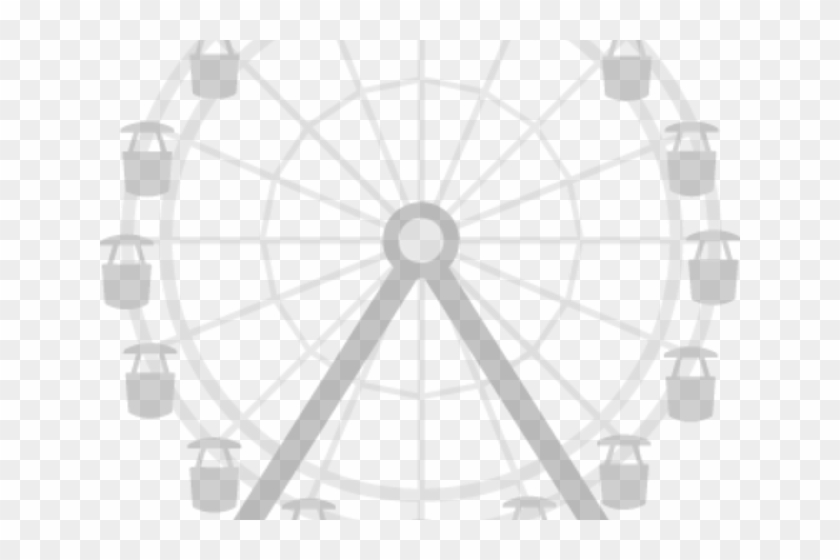 Ferris Wheel Cliparts - White Ferris Wheel Png Transparent Png