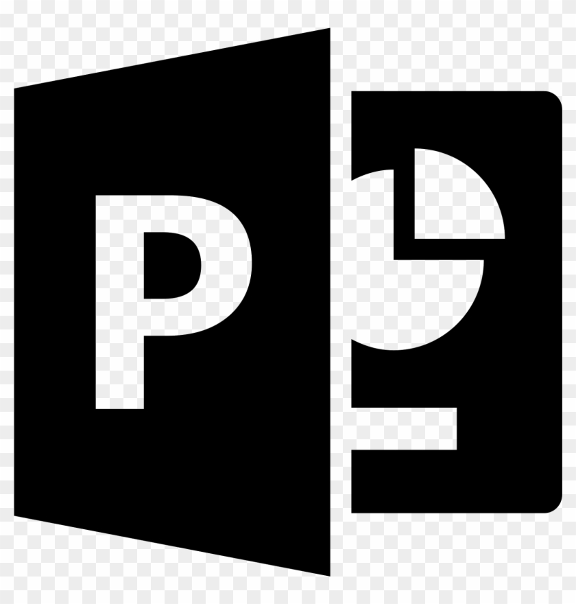 Microsoft Powerpoint Logo Png - Microsoft Powerpoint Icon Black Clipart