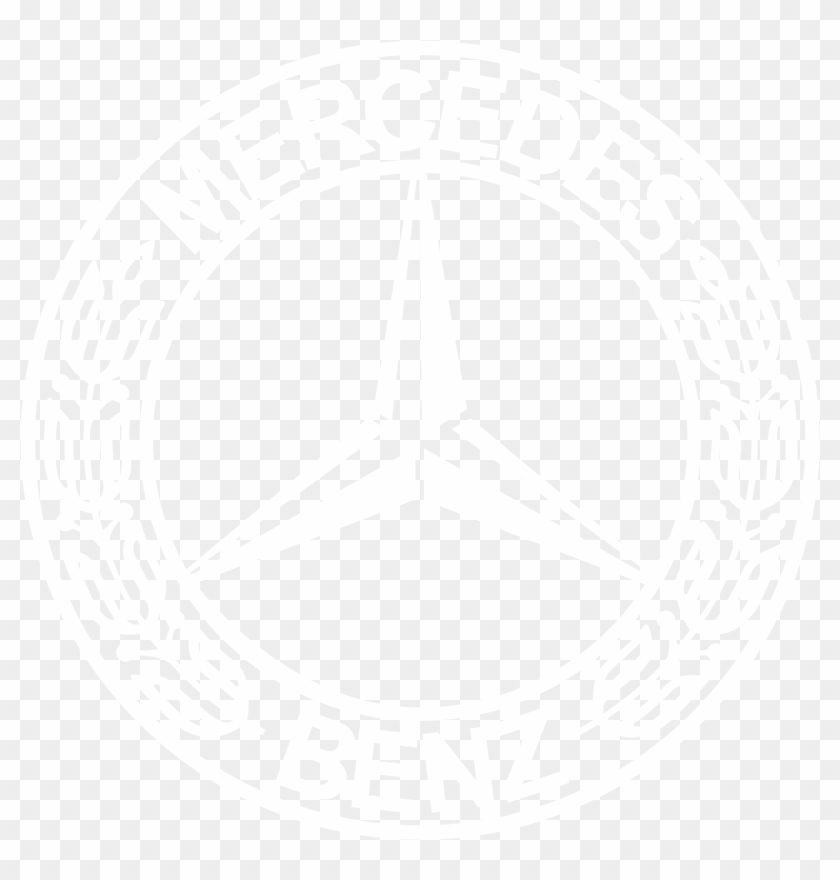 Mercedes Benz Logo Black And White - Stackoverflow White Logo Clipart
