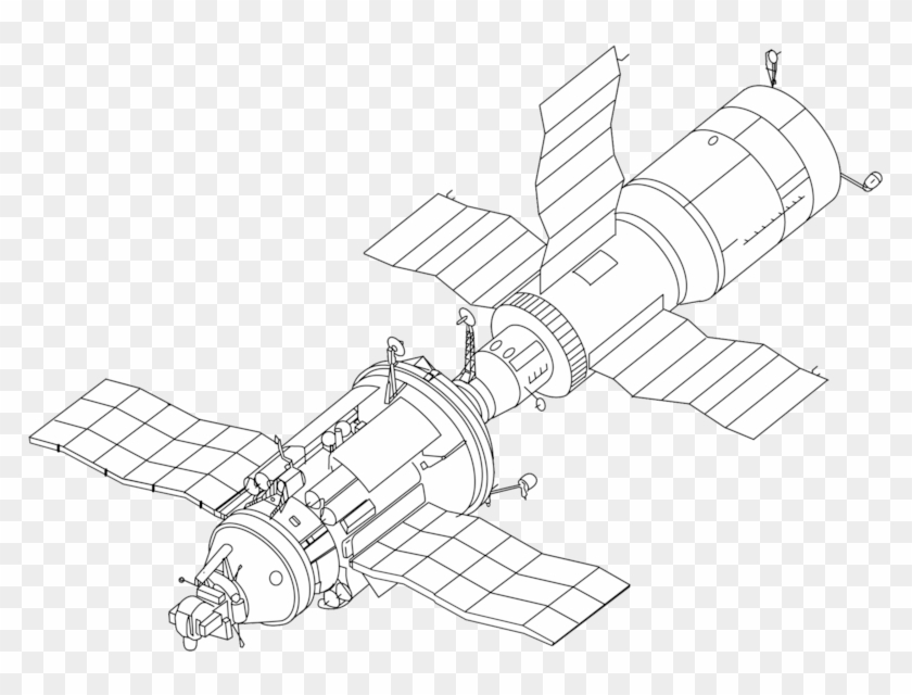 Cosmos 1686 And Salyut - Salyut 1 Png Clipart #860422