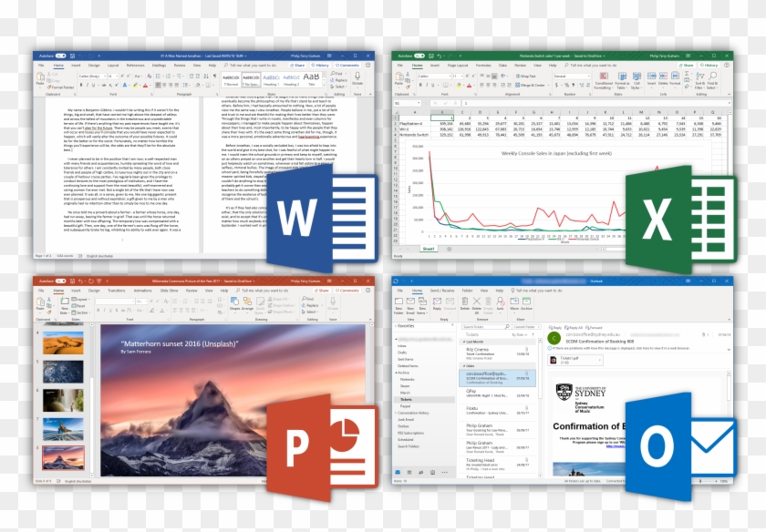 Microsoft Office - Office 2016 Vs 2019 Clipart