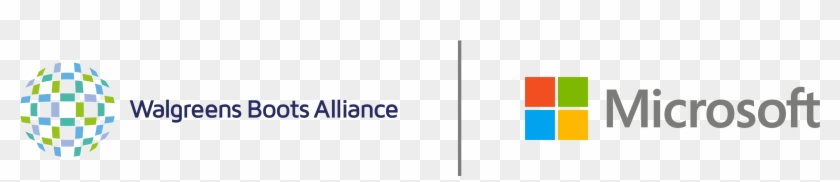 Logos For Walgreens Boots Alliance And Microsoft - Graphic Design Clipart #860450