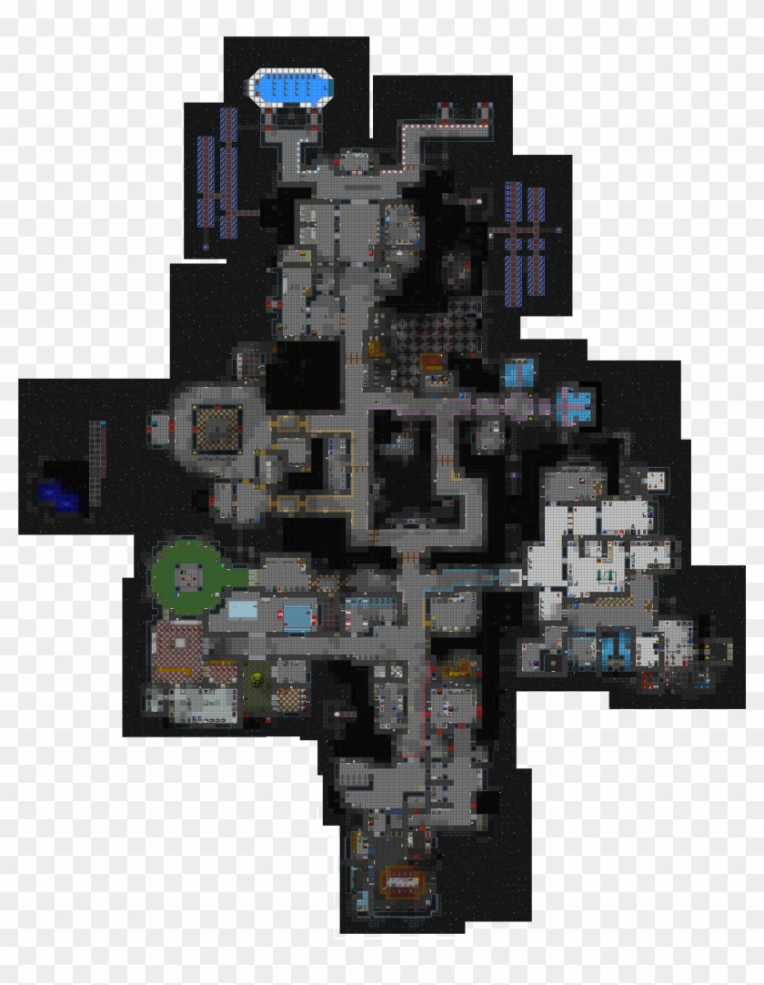 Mushroom Station - Space Station 13 Old Map Clipart