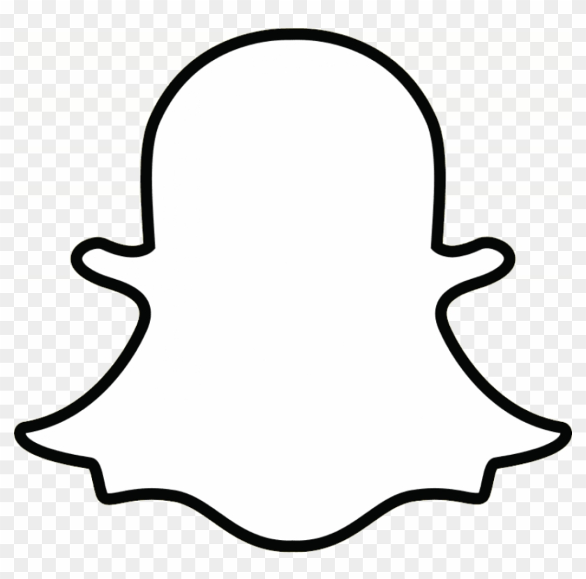 Free Png Download White Snapchat Logo Png Images Background - Snapchat Icon White Png Clipart #861826