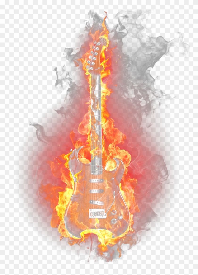 Fire Light Flame Guitar Burning Png Download Free Clipart Transparent Png