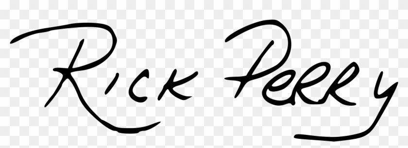 Open - Rick Perry Signature Clipart