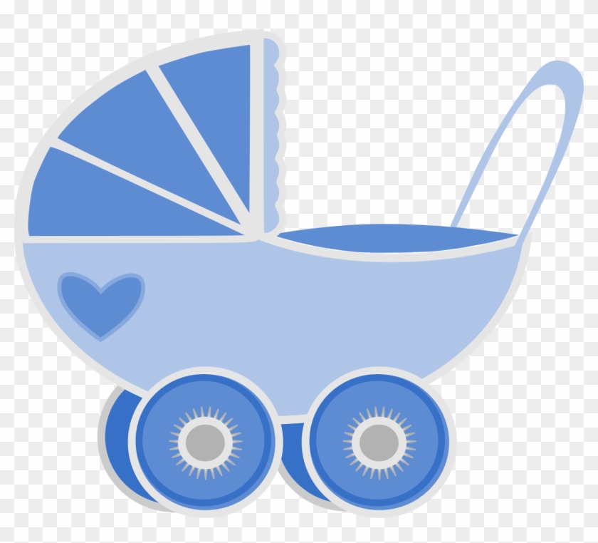 1702 X 1463 4 0 - Blue Baby Pram Png Clipart