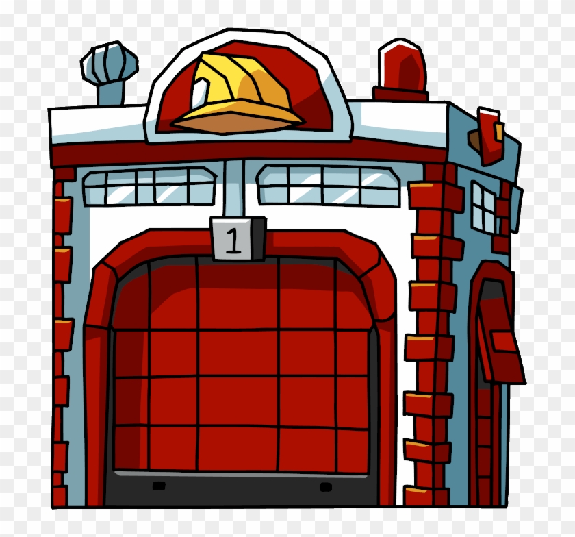 Fire Station Clipart Png - Fire Station Cartoon Png Transparent Png #862343