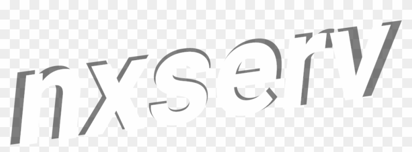Nxserv Logo - Black-and-white Clipart #863383