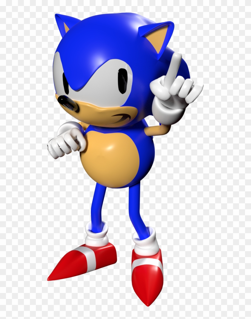 Classic Sonic Model Recreation - Sonic Xtreme Sonic 3d Model Clipart #863421