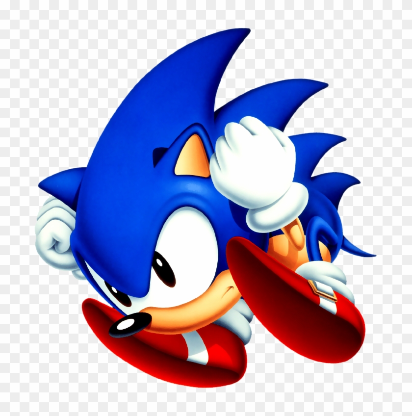 Do Sonic's Shoes Have A Buckle On Them - Classic Sonic Spin Dash Clipart