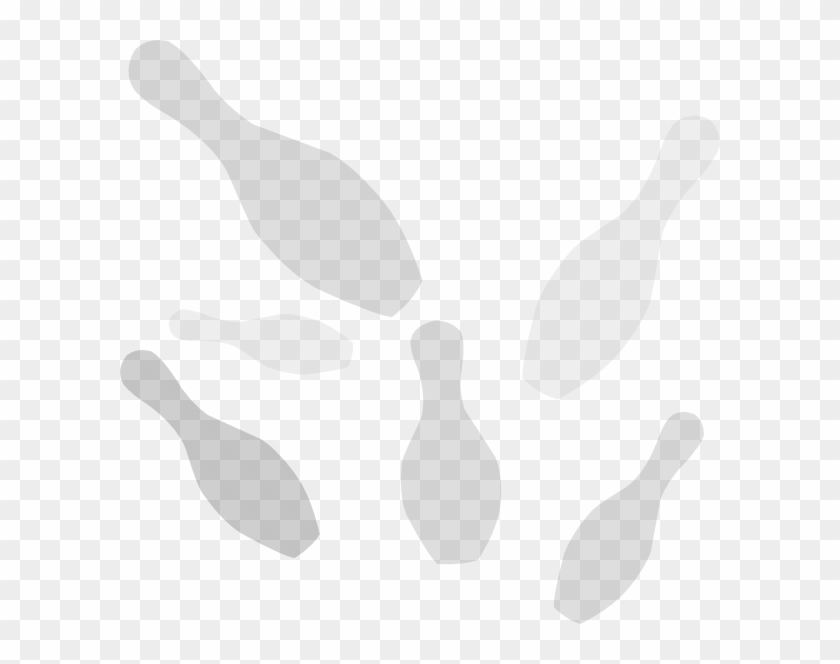 Transparent Bowling Pins Clip Art At Clker - Ten-pin Bowling - Png Download