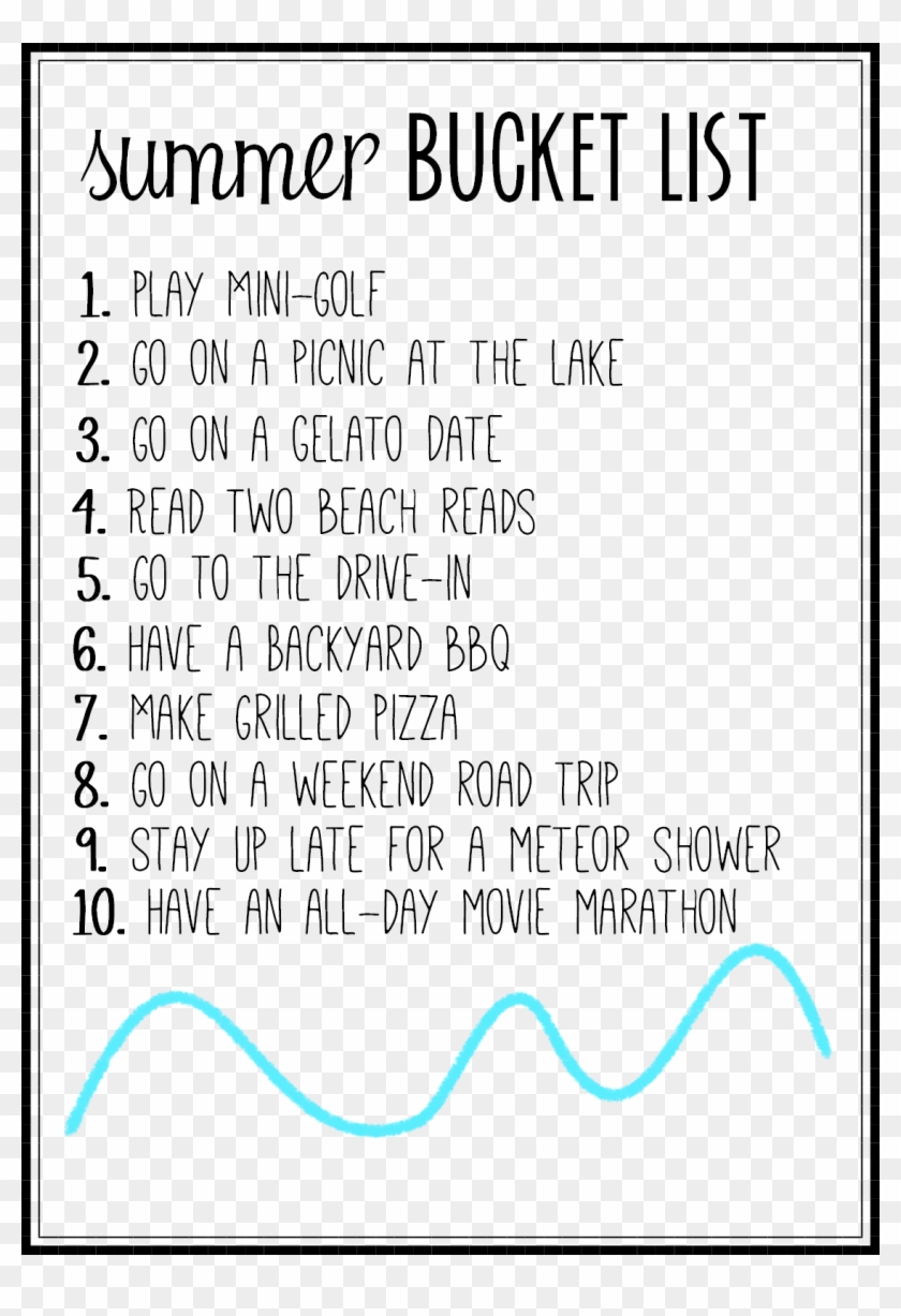 1124 X 1589 8 - Summer Bucket List Vsco Clipart