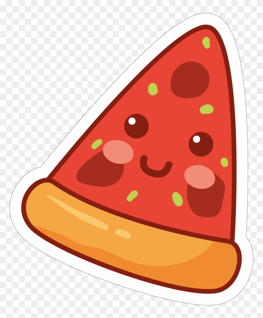 Pizza Clip Art Cute Cartoons - Пицца Стикер - Png Download #863720