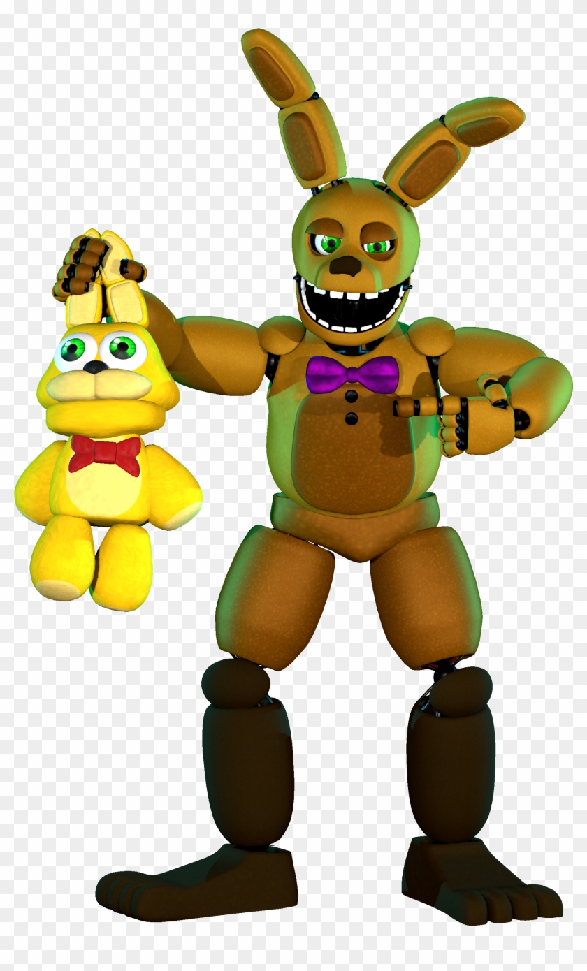 Five Nights At Freddy's - Failz Springbonnie Sfm Model Clipart