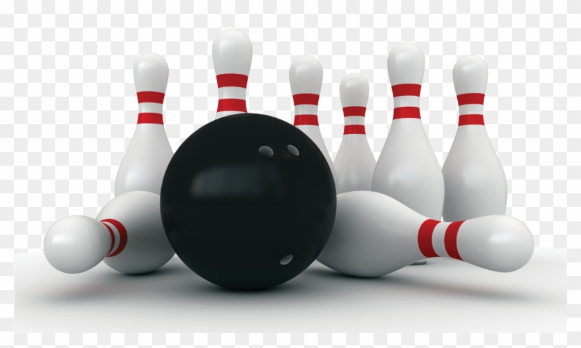 Crazy About Bowling - Pinos Com Bola De Boliche Clipart #864219