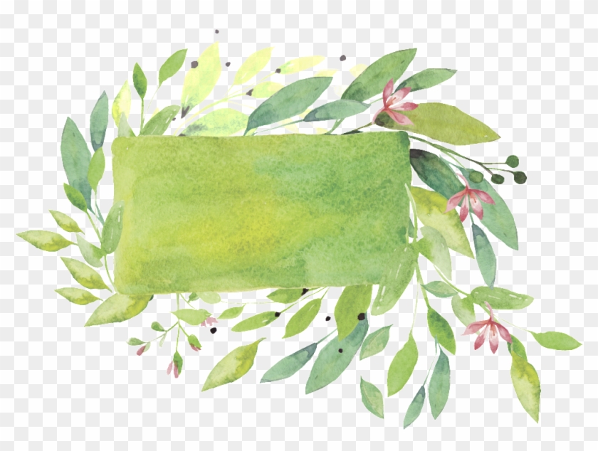 Leaf Border Decoration Vector Clipart