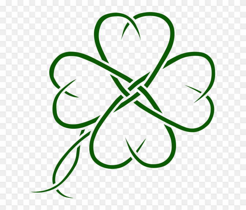 4 Leaf Clover Designs , Png Download - Trefle Stylisé Clipart