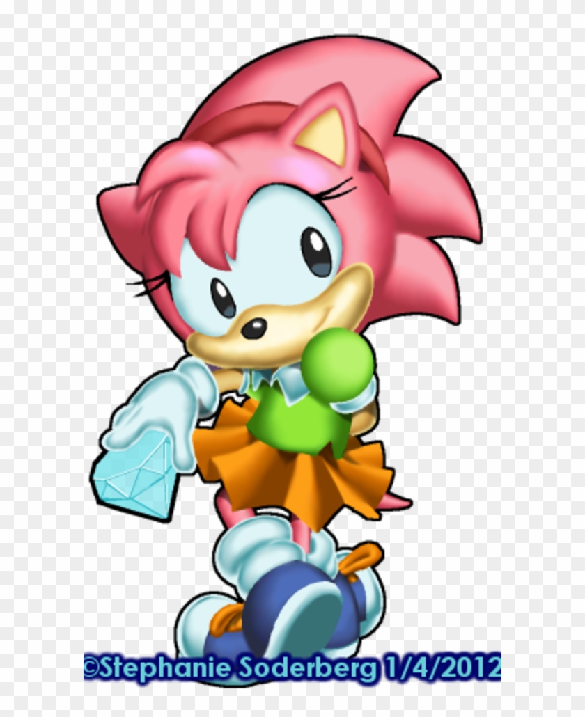 Sonic The Hedgehog - Sonic Classic Amy Clipart #864403